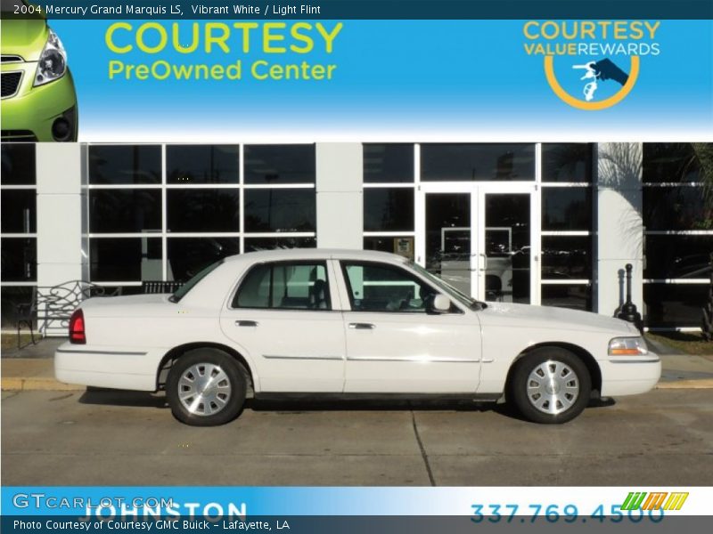 Vibrant White / Light Flint 2004 Mercury Grand Marquis LS