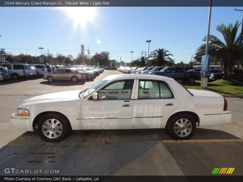 Vibrant White / Light Flint 2004 Mercury Grand Marquis LS
