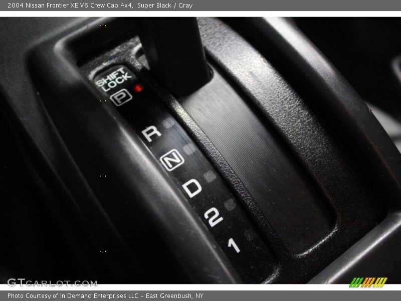 Super Black / Gray 2004 Nissan Frontier XE V6 Crew Cab 4x4