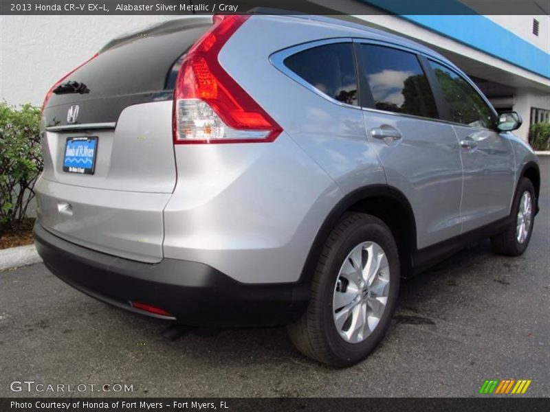 Alabaster Silver Metallic / Gray 2013 Honda CR-V EX-L