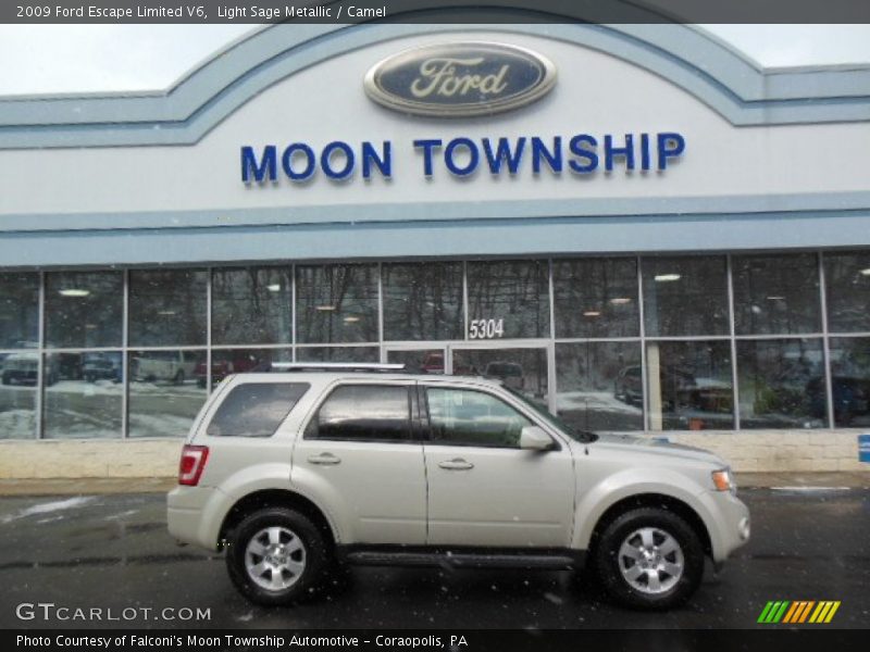 Light Sage Metallic / Camel 2009 Ford Escape Limited V6
