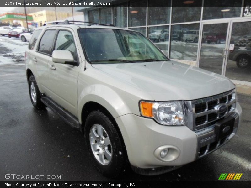 Light Sage Metallic / Camel 2009 Ford Escape Limited V6