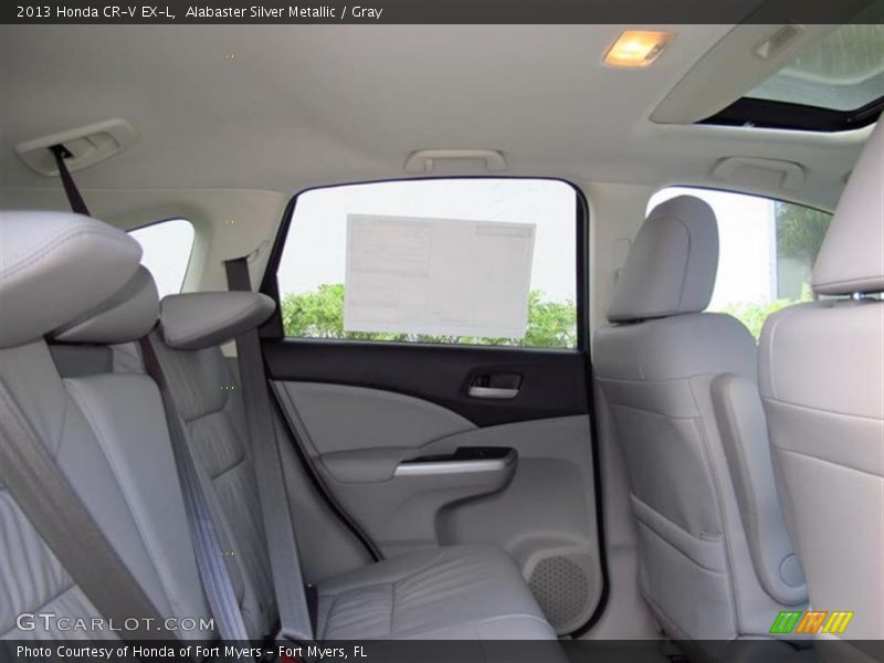Alabaster Silver Metallic / Gray 2013 Honda CR-V EX-L