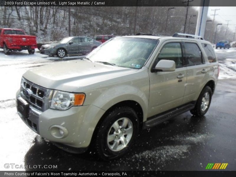 Light Sage Metallic / Camel 2009 Ford Escape Limited V6