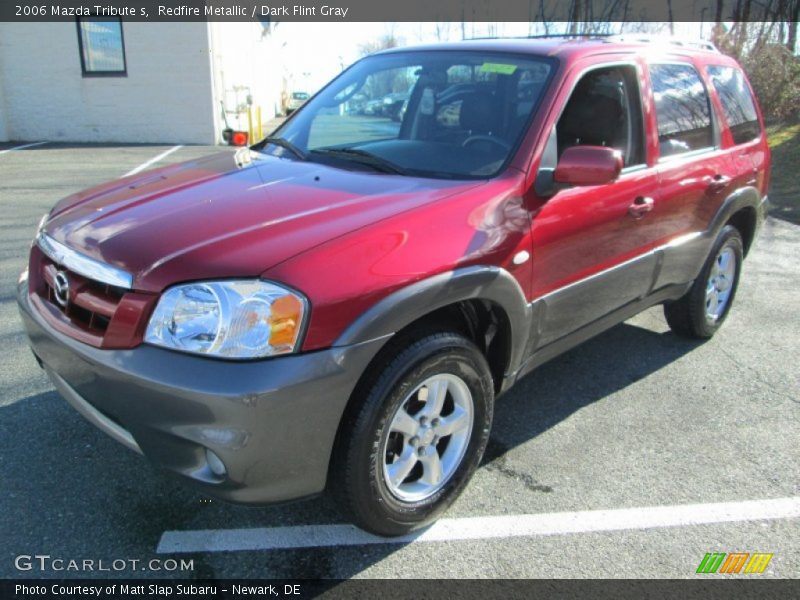 Redfire Metallic / Dark Flint Gray 2006 Mazda Tribute s