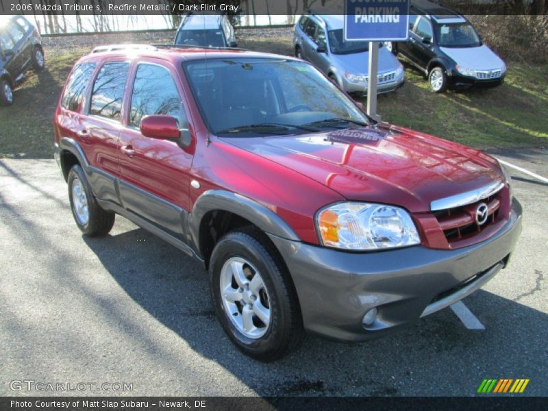 Redfire Metallic / Dark Flint Gray 2006 Mazda Tribute s