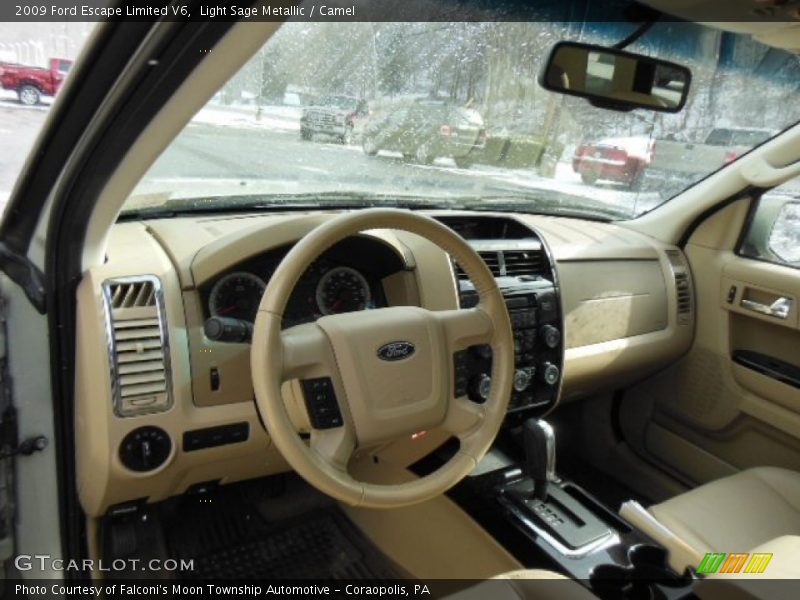 Light Sage Metallic / Camel 2009 Ford Escape Limited V6