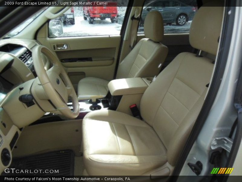 Light Sage Metallic / Camel 2009 Ford Escape Limited V6