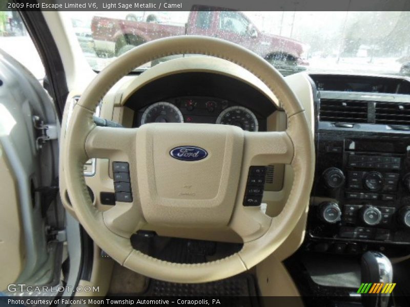 Light Sage Metallic / Camel 2009 Ford Escape Limited V6