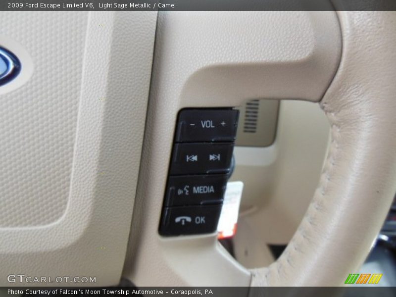 Light Sage Metallic / Camel 2009 Ford Escape Limited V6