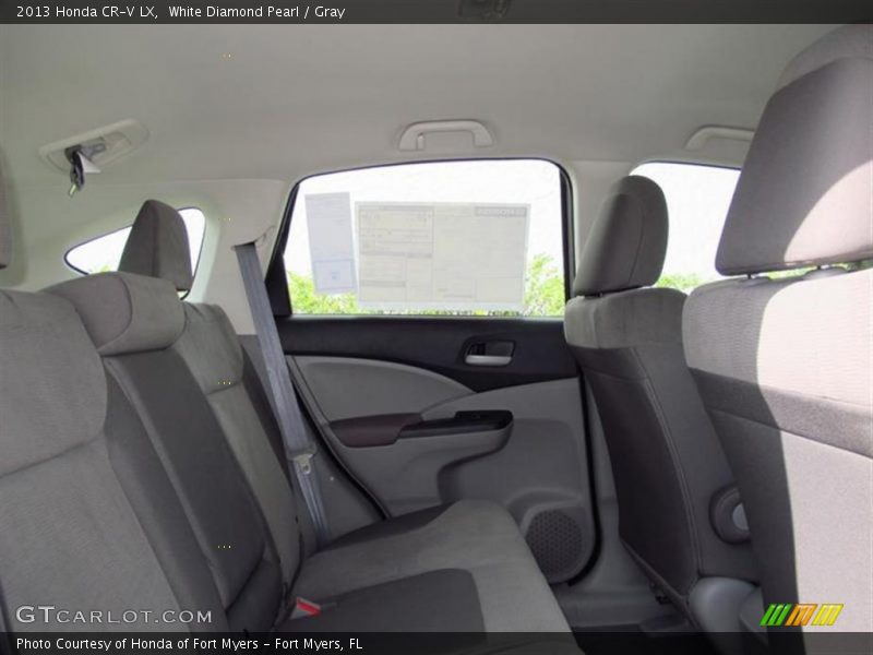 White Diamond Pearl / Gray 2013 Honda CR-V LX