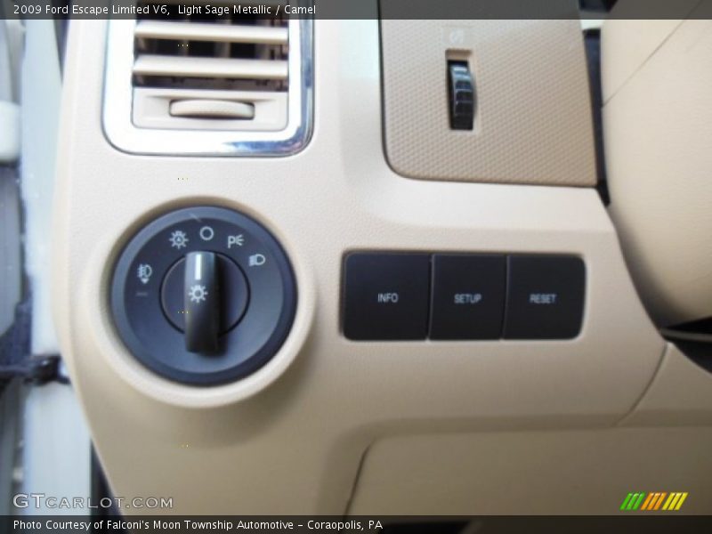 Light Sage Metallic / Camel 2009 Ford Escape Limited V6