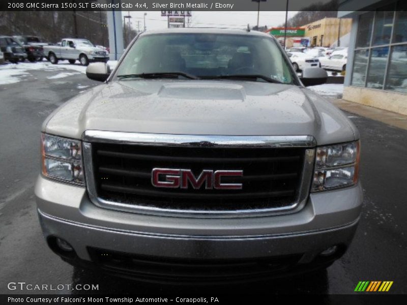 Silver Birch Metallic / Ebony 2008 GMC Sierra 1500 SLT Extended Cab 4x4