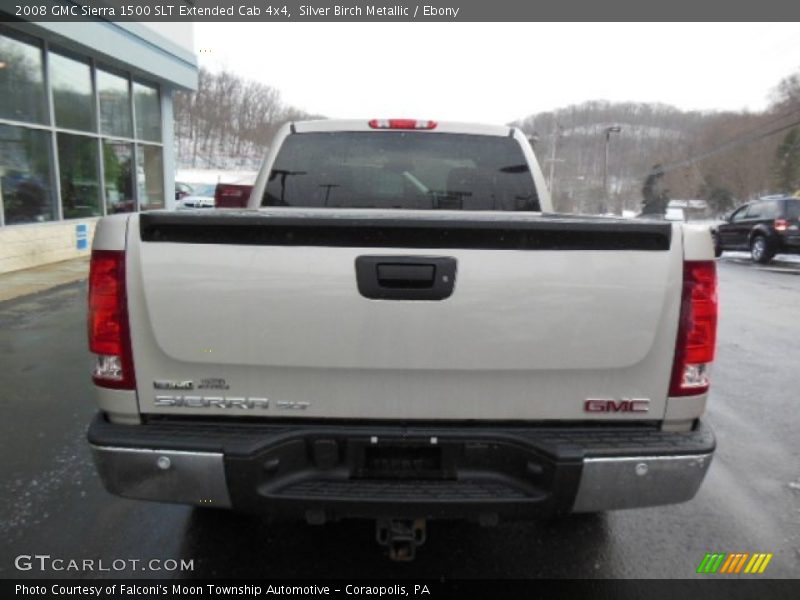 Silver Birch Metallic / Ebony 2008 GMC Sierra 1500 SLT Extended Cab 4x4