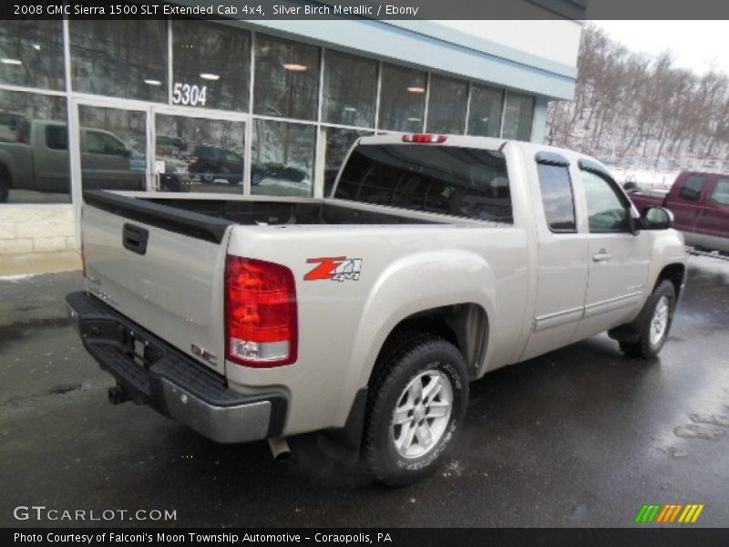 Silver Birch Metallic / Ebony 2008 GMC Sierra 1500 SLT Extended Cab 4x4