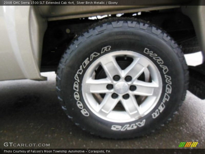 Silver Birch Metallic / Ebony 2008 GMC Sierra 1500 SLT Extended Cab 4x4