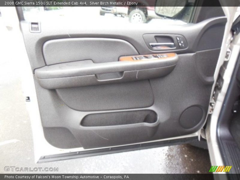 Silver Birch Metallic / Ebony 2008 GMC Sierra 1500 SLT Extended Cab 4x4