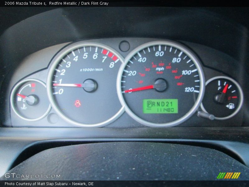 Redfire Metallic / Dark Flint Gray 2006 Mazda Tribute s