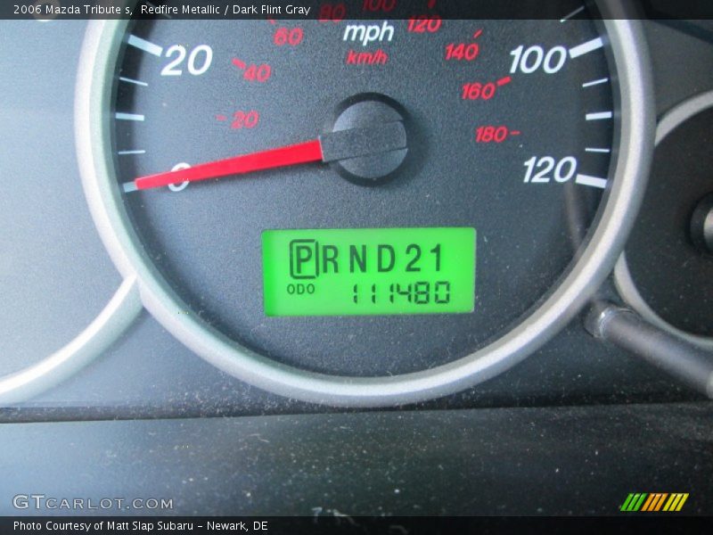 Redfire Metallic / Dark Flint Gray 2006 Mazda Tribute s