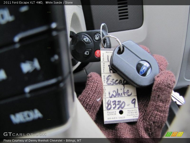 White Suede / Stone 2011 Ford Escape XLT 4WD