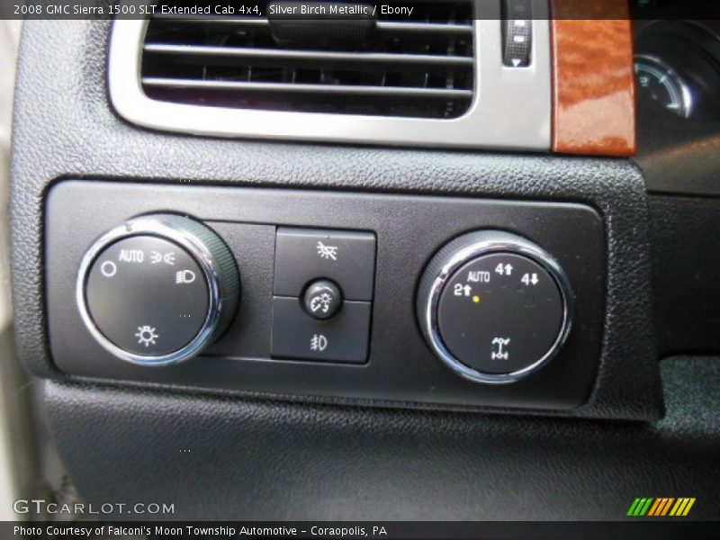 Silver Birch Metallic / Ebony 2008 GMC Sierra 1500 SLT Extended Cab 4x4