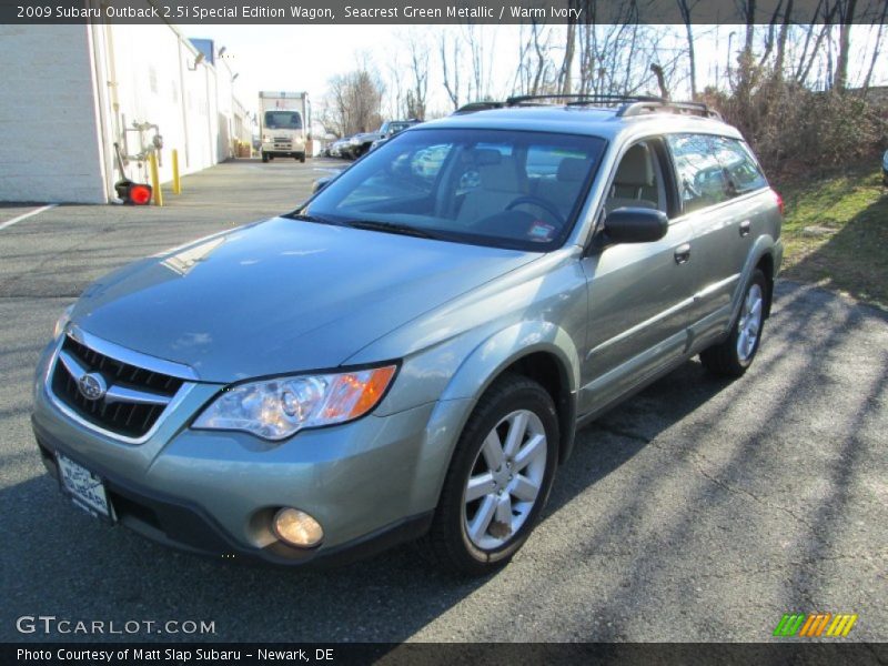 Seacrest Green Metallic / Warm Ivory 2009 Subaru Outback 2.5i Special Edition Wagon