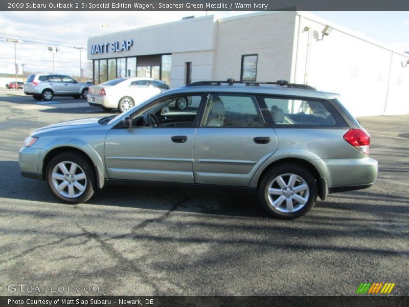 Seacrest Green Metallic / Warm Ivory 2009 Subaru Outback 2.5i Special Edition Wagon