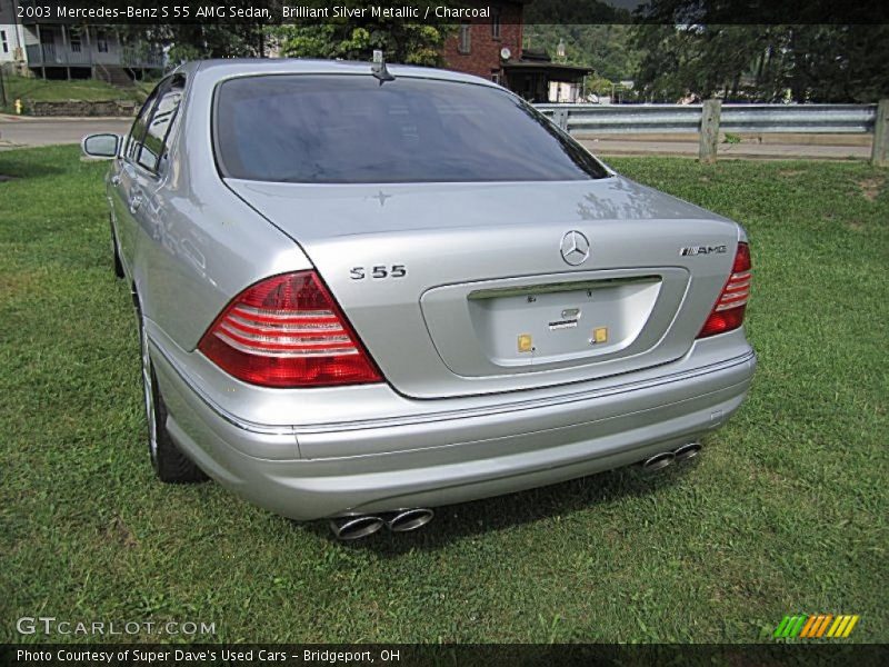 Brilliant Silver Metallic / Charcoal 2003 Mercedes-Benz S 55 AMG Sedan