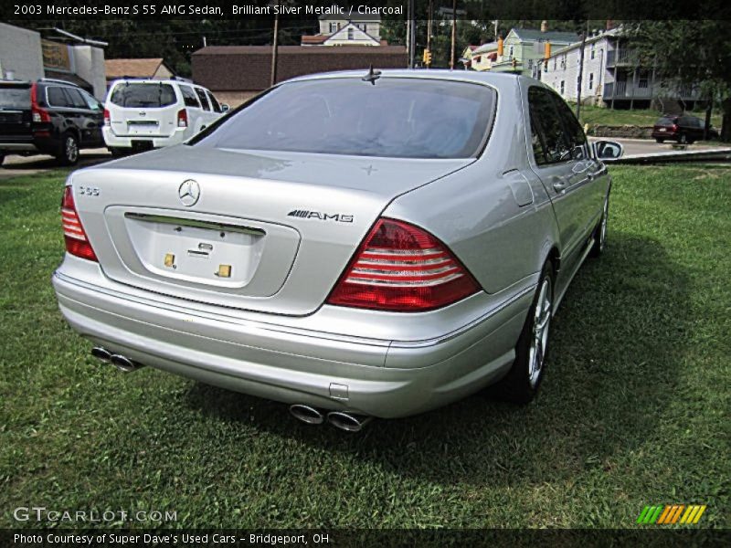 Brilliant Silver Metallic / Charcoal 2003 Mercedes-Benz S 55 AMG Sedan