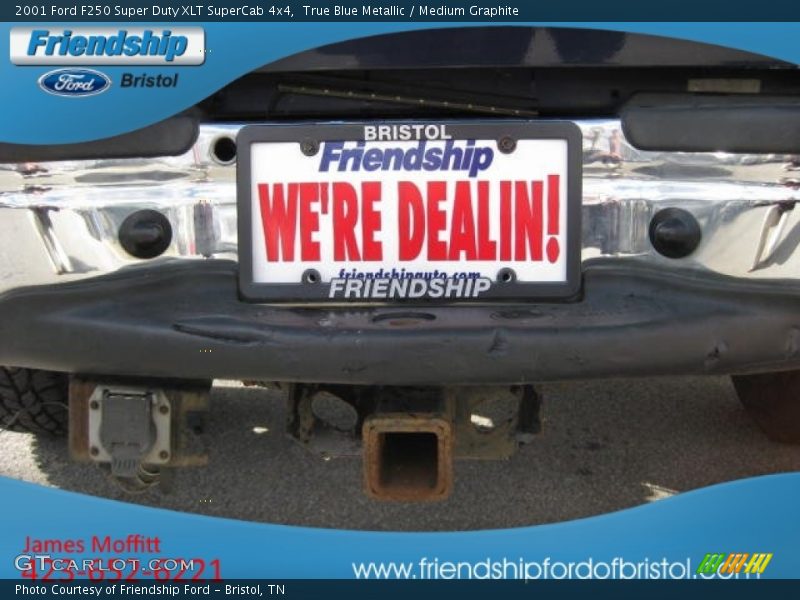 True Blue Metallic / Medium Graphite 2001 Ford F250 Super Duty XLT SuperCab 4x4