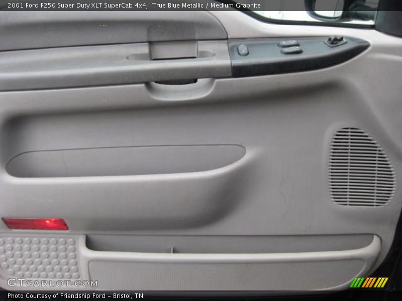 True Blue Metallic / Medium Graphite 2001 Ford F250 Super Duty XLT SuperCab 4x4