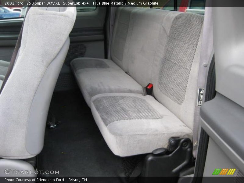 True Blue Metallic / Medium Graphite 2001 Ford F250 Super Duty XLT SuperCab 4x4