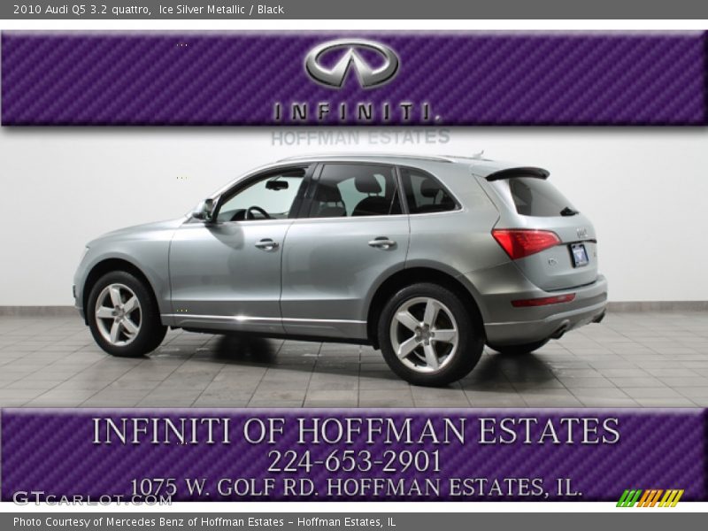 Ice Silver Metallic / Black 2010 Audi Q5 3.2 quattro