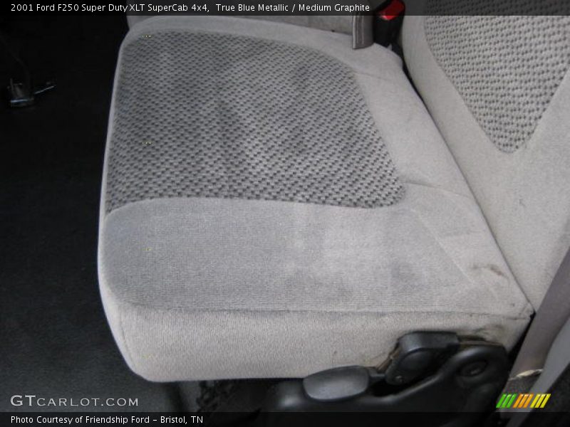 True Blue Metallic / Medium Graphite 2001 Ford F250 Super Duty XLT SuperCab 4x4