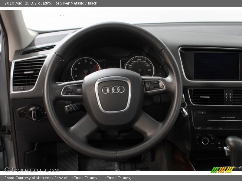 Ice Silver Metallic / Black 2010 Audi Q5 3.2 quattro