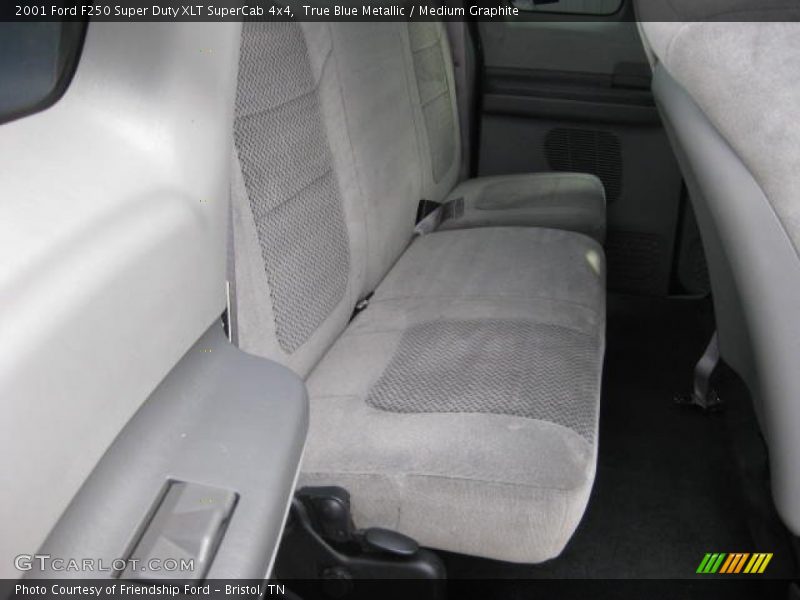 True Blue Metallic / Medium Graphite 2001 Ford F250 Super Duty XLT SuperCab 4x4