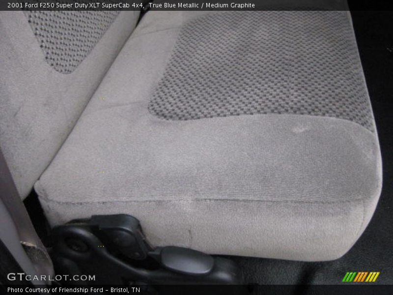 True Blue Metallic / Medium Graphite 2001 Ford F250 Super Duty XLT SuperCab 4x4