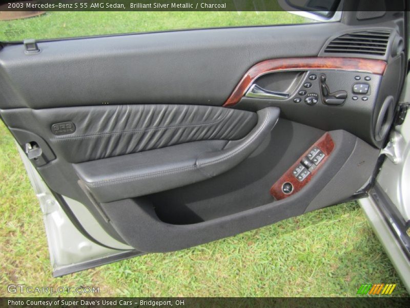 Brilliant Silver Metallic / Charcoal 2003 Mercedes-Benz S 55 AMG Sedan