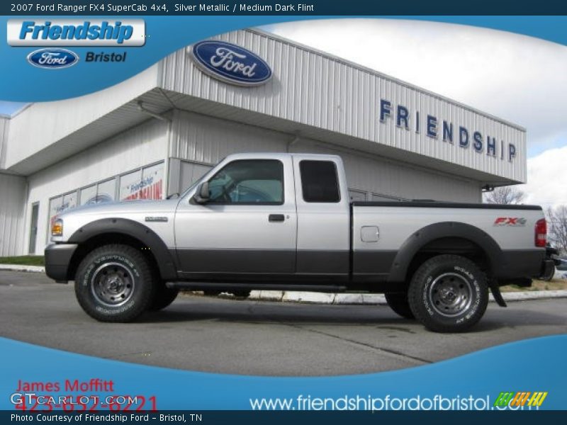 Silver Metallic / Medium Dark Flint 2007 Ford Ranger FX4 SuperCab 4x4