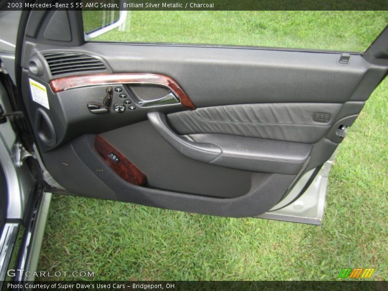Brilliant Silver Metallic / Charcoal 2003 Mercedes-Benz S 55 AMG Sedan