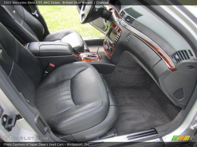 Brilliant Silver Metallic / Charcoal 2003 Mercedes-Benz S 55 AMG Sedan