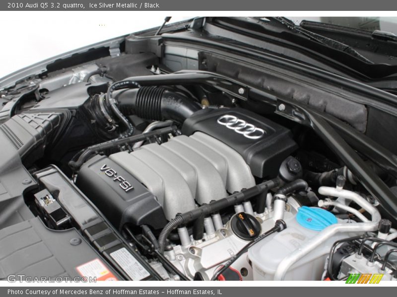 Ice Silver Metallic / Black 2010 Audi Q5 3.2 quattro