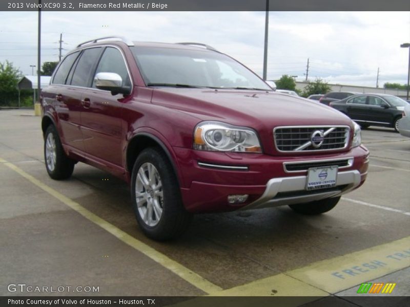 Flamenco Red Metallic / Beige 2013 Volvo XC90 3.2