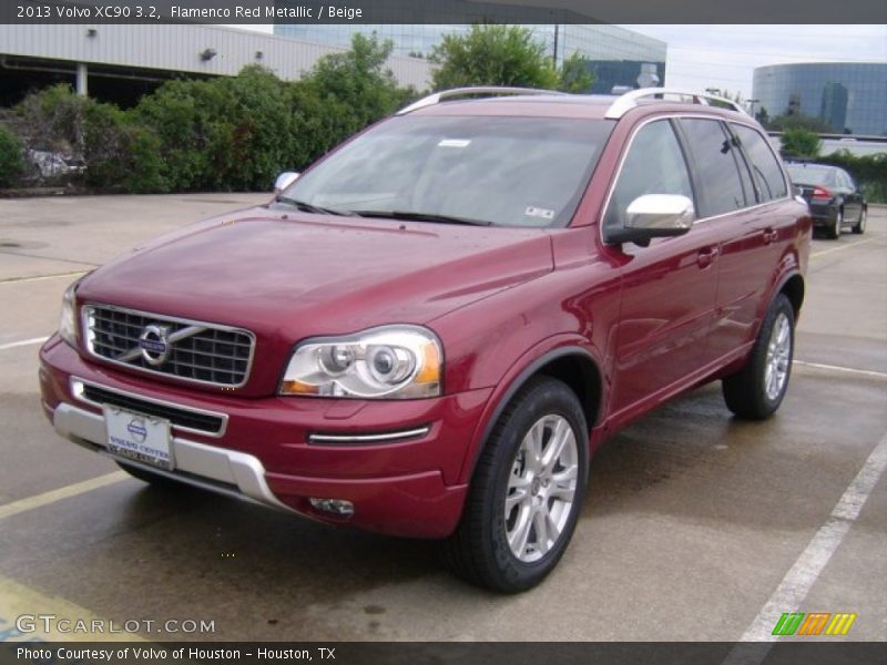Flamenco Red Metallic / Beige 2013 Volvo XC90 3.2