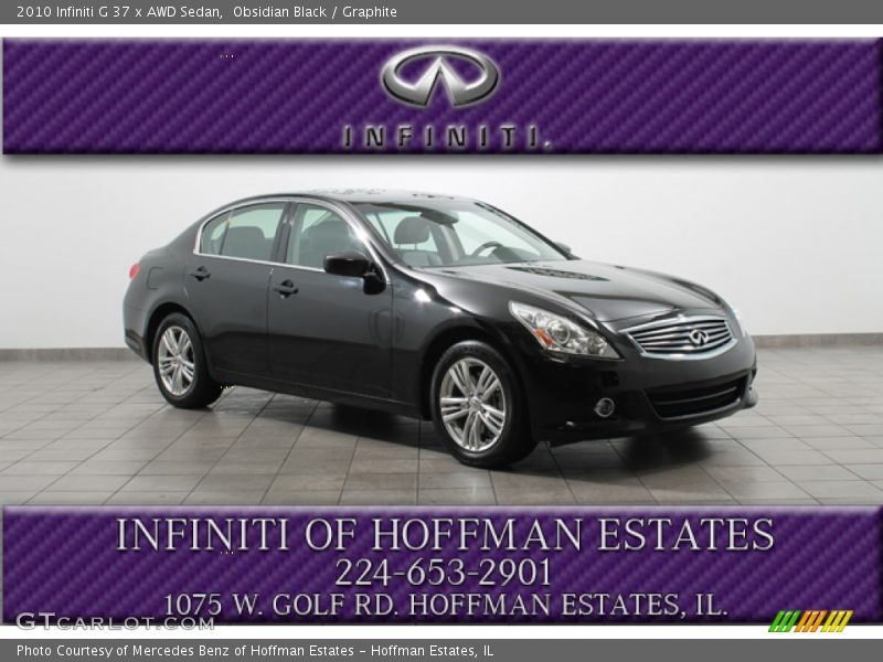 Obsidian Black / Graphite 2010 Infiniti G 37 x AWD Sedan