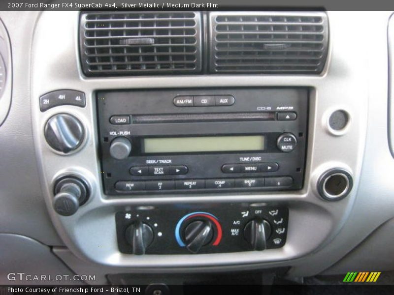 Controls of 2007 Ranger FX4 SuperCab 4x4
