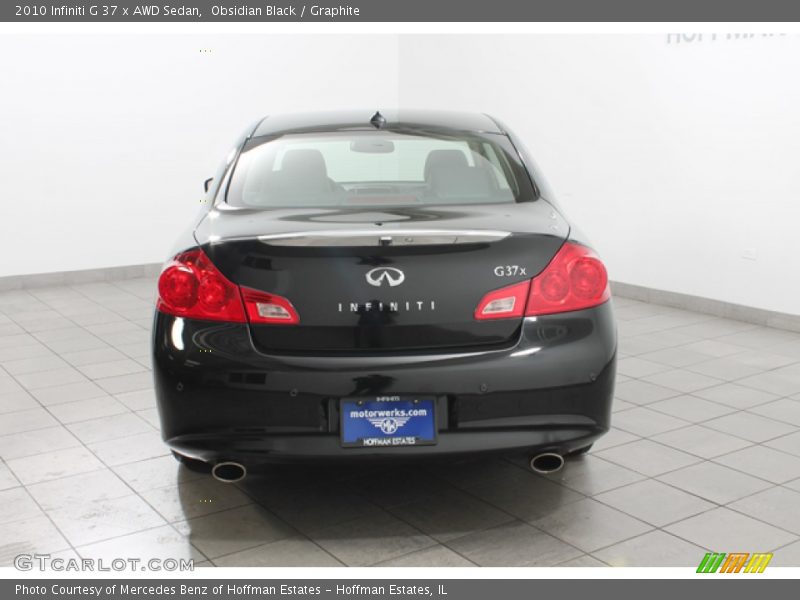 Obsidian Black / Graphite 2010 Infiniti G 37 x AWD Sedan