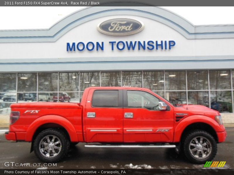 Race Red / Black 2011 Ford F150 FX4 SuperCrew 4x4