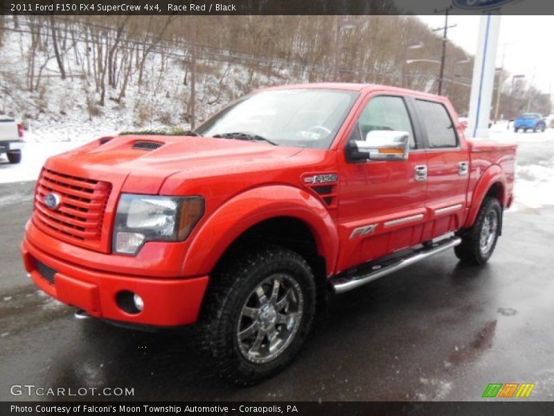 Race Red / Black 2011 Ford F150 FX4 SuperCrew 4x4