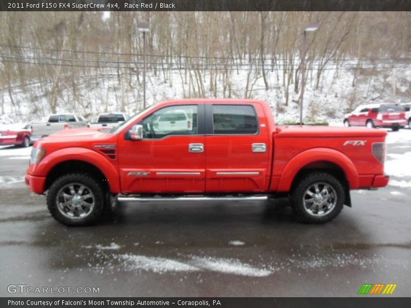 Race Red / Black 2011 Ford F150 FX4 SuperCrew 4x4
